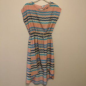 3/$10 Stripey high-low dress